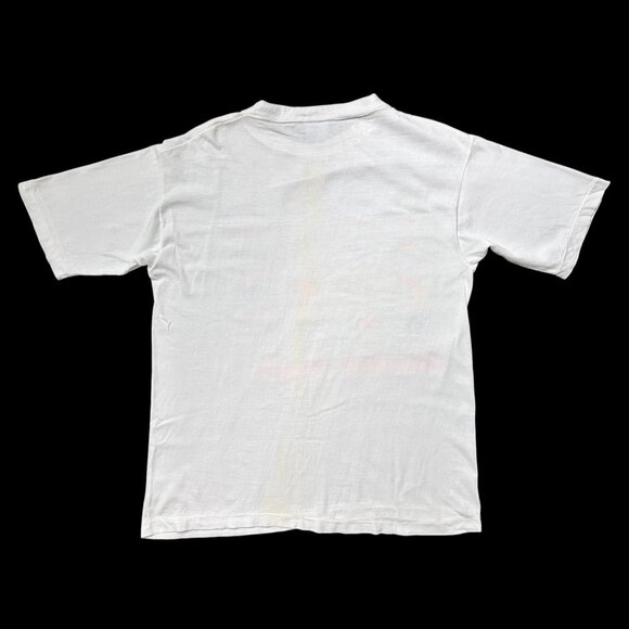 80s 90s vintage Hawaiian Fishes t-shirt single stitch Poly Tees Hawaii neon. - Picture 3 of 9